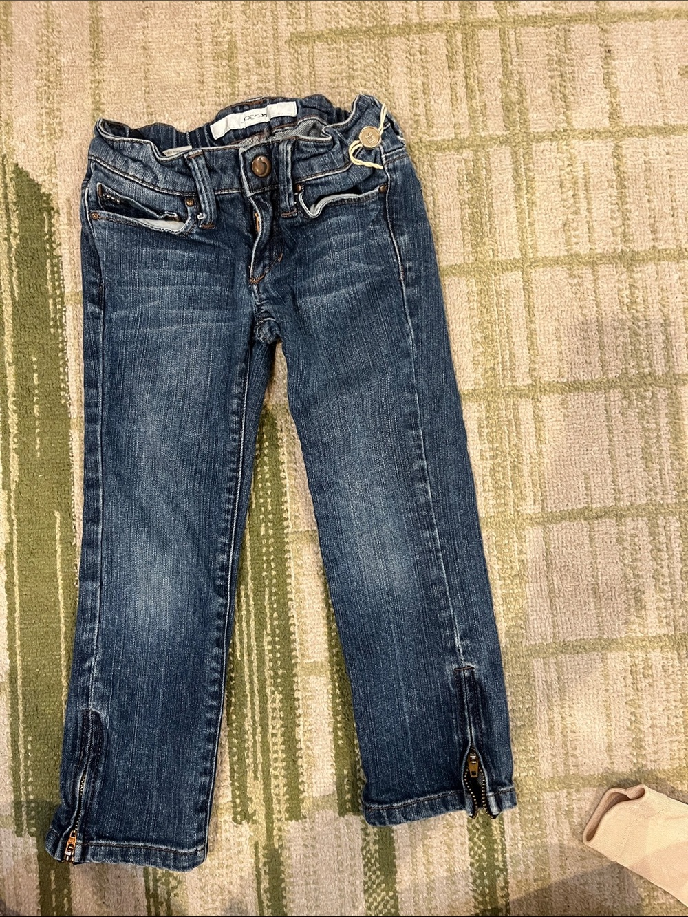 NWOT Girls' JOE’S Dark Blue Denim Jeans with Ankle Zips Size 5T